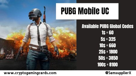 PUBG CODES UC